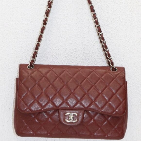 CHANEL Quilted Caviar Jumbo Classic Double Flap Bag 18328339 - Picture 1 of 15